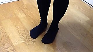 Sister caught masturbating stockings knee socks